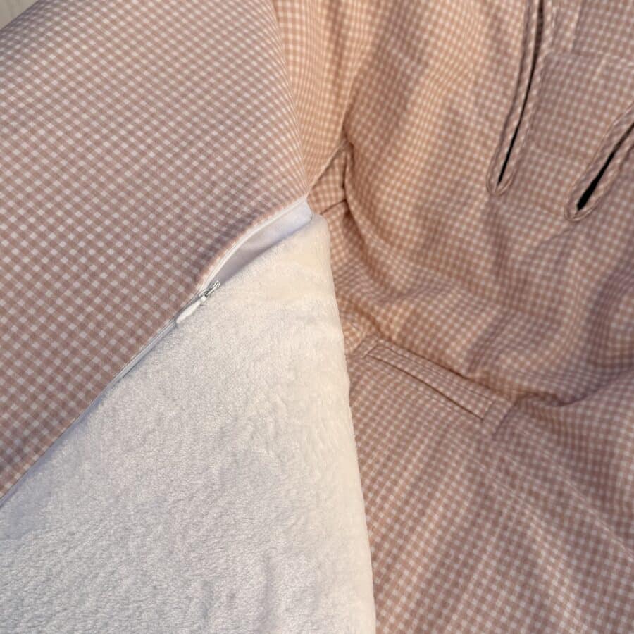 Saco de silla rosa nude Amelie
