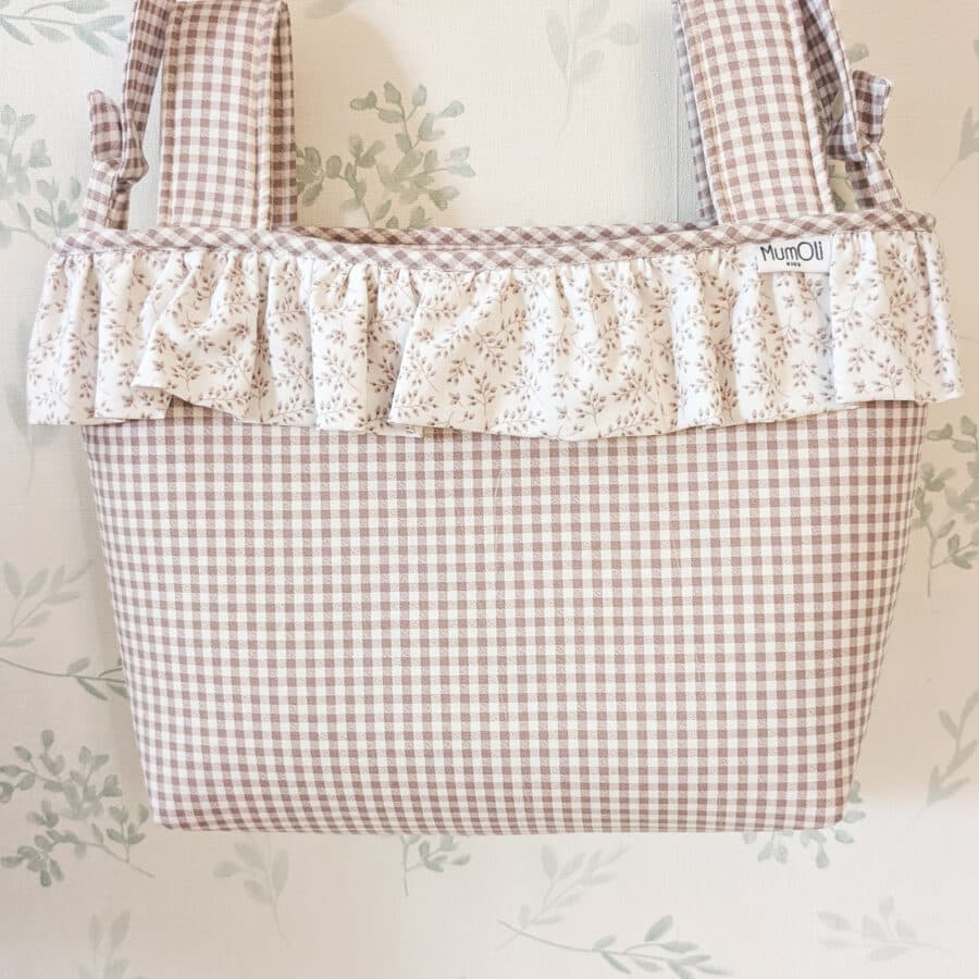 Bolso bombonera Trigo vichy