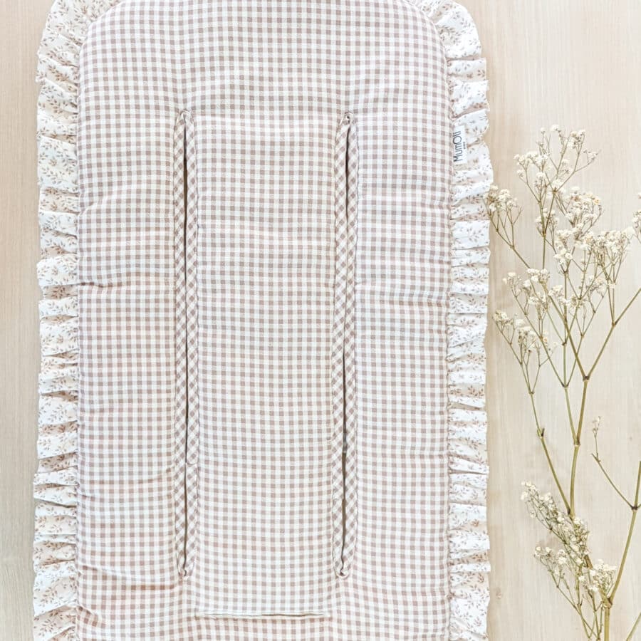 Colchoneta silla ligera Trigo vichy