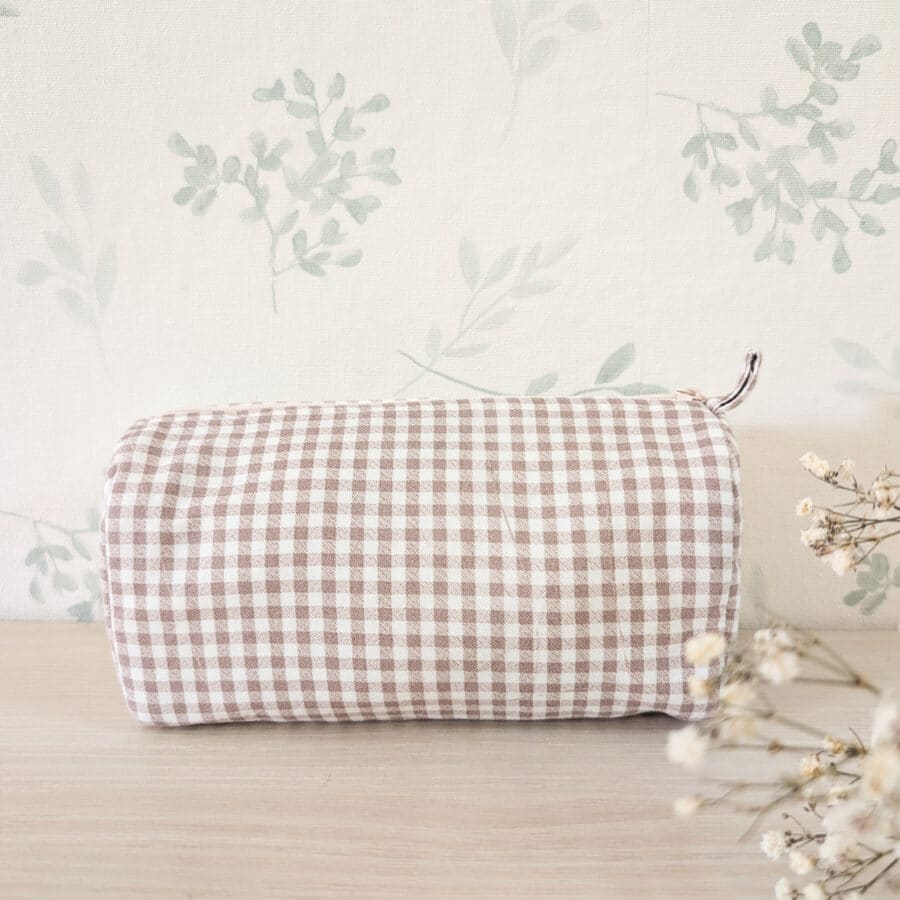 Neceser Trigo vichy interior impermeable