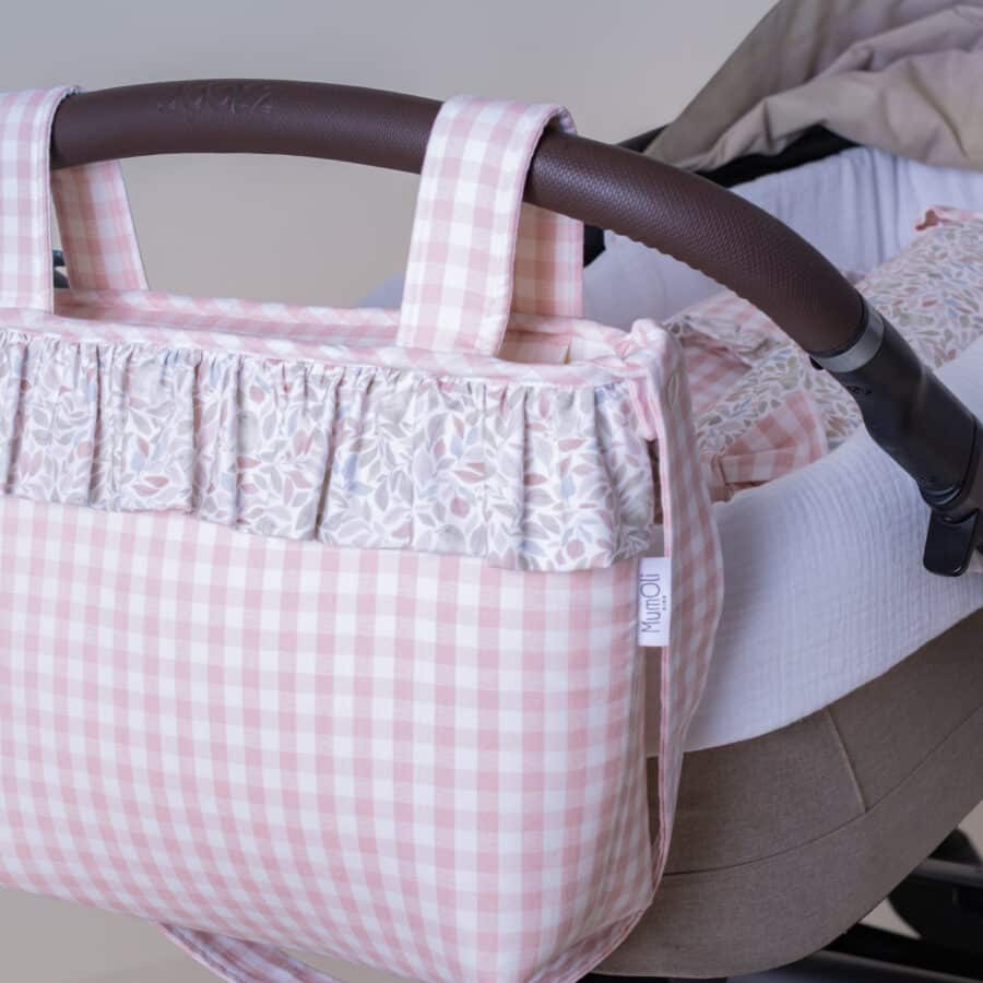 Bolso bombonera Nido Vichy Rosa