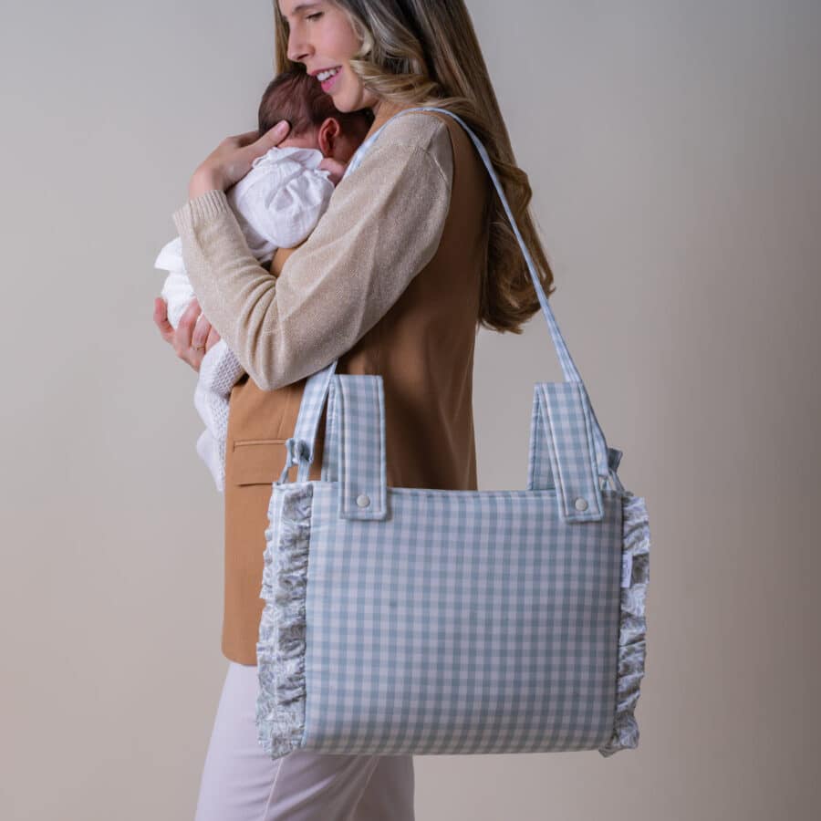 Bolso organizador maxi Nido Vichy Verde