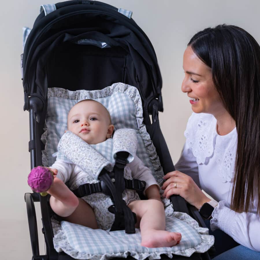 Colchoneta silla ligera Nido Vichy Verde