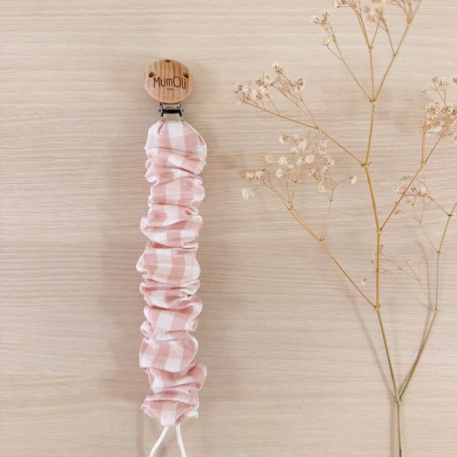 Chupetero Nido Vichy Rosa