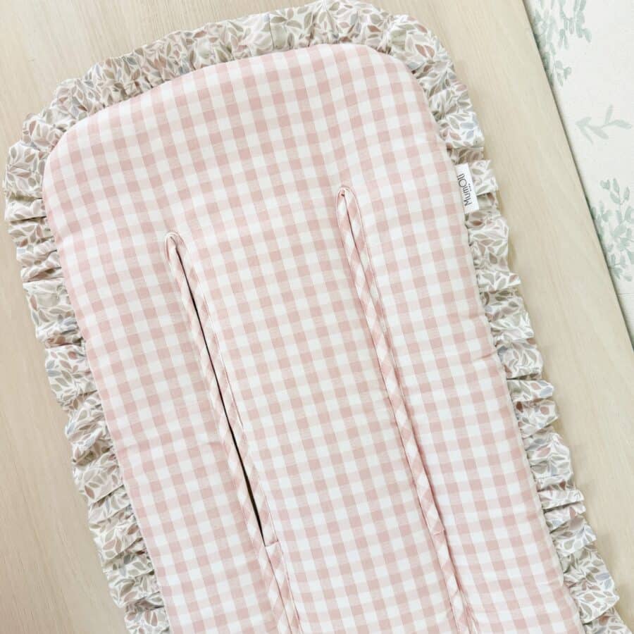 Colchoneta silla ligera Nido Vichy Rosa
